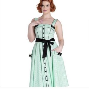 Hell Bunny Mint Martie Dress Size UK 2x